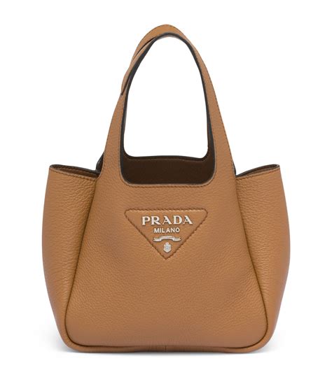 prada mini bucket bag leather